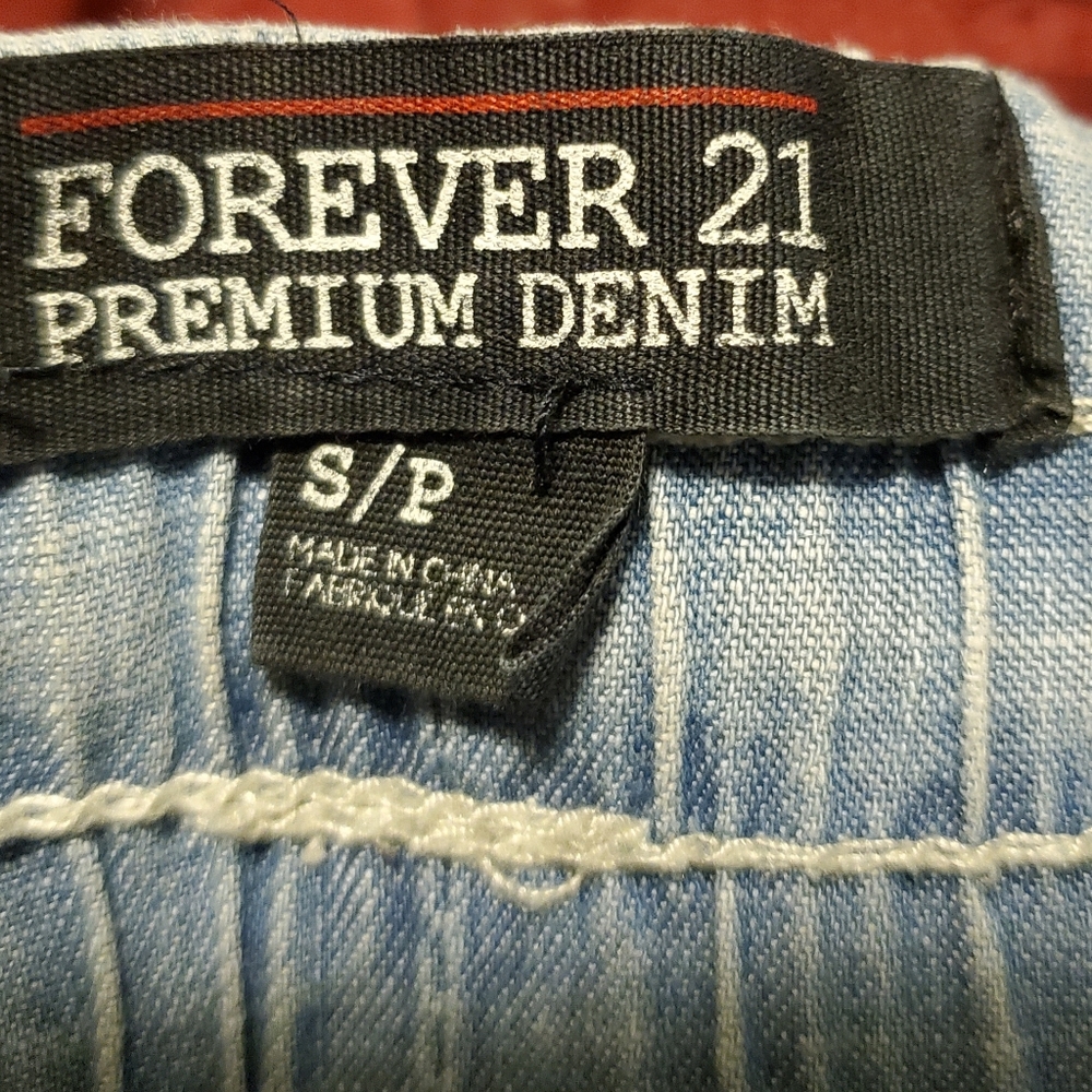 Forever 21 premium Denim drawstring shorts - Picture 2 of 3